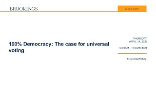 100 Democracy The case for universal voting [upl. by Oilisab]