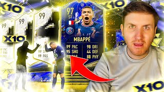 I Packed TOTY Mbappe  10 Icons in 1 Pack Opening [upl. by Schweitzer]