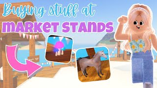 Checking Out MARKET STANDS  Buying Stuff  Ep 8  Wild Horse Islands [upl. by Binky]