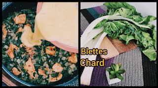 Dîner facile cuit à la poêle  recette blettes [upl. by Hetti276]