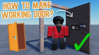 How to Make WORKING DOOR  Roblox Studio Tutorial [upl. by Hulbard]