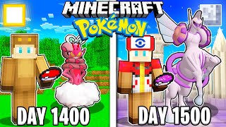 I Survived 1500 Days in Minecraft POKEMON [upl. by Ened449]