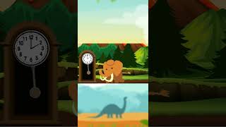 Hickory Dickory Dock Baby Mammoth shorts nurseryrhymes baby babysongs animals hickory [upl. by Franza]