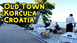 Korcula Old Town in 4K Walking tour [upl. by Lynna6]