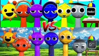 Original Sprunki 3D vs 3D Fake Version  CAT CALL [upl. by Naut]