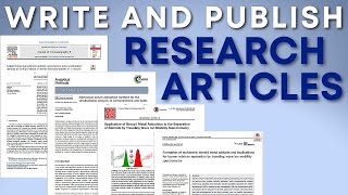 How to Write and Publish Research Articles in Journals Start writing your papers faster [upl. by Vittoria]