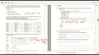 Higher Computing 2023 Q9 Parallel Arrays [upl. by Llehcram]