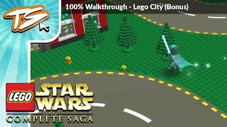 LEGO CITY  Lego Star Wars The Complete Saga 100 Walkthrough 76 [upl. by Anidualc]