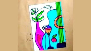 Easy Cubism Art  Cubism Paintings  Abstract Art [upl. by Pani]