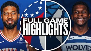 76ERS at TIMBERWOLVES  NBA PRESEASON FULL GAME HIGHLIGHTS  October 11 2024 [upl. by Adnahcal]