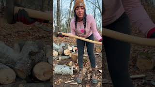 🪓Axe Handle Replacement🔨axe diy tools wood woodsplitting shorts trending funny outdoors [upl. by Ellis358]