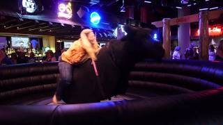 Big Gal Rides Bull at Gilleys in Las Vegas [upl. by Karla]