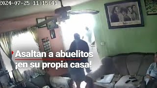 ¡YA NO RESPETAN A NADIE  Abuelitos son asaltados en su propia casa por cuatro rateros [upl. by Notwen]