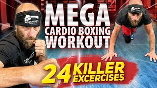 Mega Cardio Boxing Workout  I barely completed these three sets [upl. by Seuqramed646]