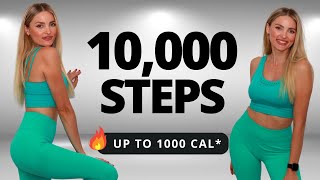 🔥 10000 Steps Workout Burn up to 1000 cal  Walking Workout 🔥 [upl. by Anirtep506]