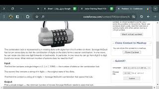 Combination Lock Codeforces Round 301 Div 2 [upl. by Ashwell]