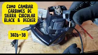 Como cambiar carbones a sierra circular black amp decker [upl. by Sebastien241]