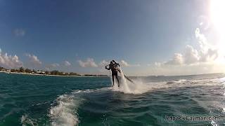 David Stavropoulos flying at Jetpack Cayman Grand Cayman December 2013 [upl. by Eillor]