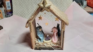 Tuto Crèche de Noël facile [upl. by Iblok470]