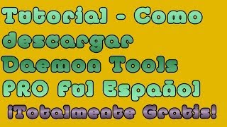 Tutorial  Como Descargar Daemon Tools Pro Full Gratis  2014 [upl. by Ariem]