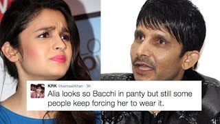 Alia Bhatt Finally Reacts At KRK’s Nasty Comment Over Her Bikini Look [upl. by Milli795]