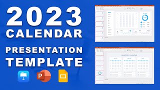 2023 calendar presentation template Create BEAUTIFUL calendars in minutes [upl. by Goran30]