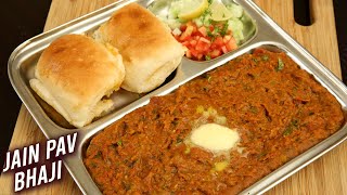 Pav Bhaji  No Onion No Garlic Pav Bhaji  How To Make Jain Pav Bhaji  Street Food  Ruchi [upl. by Bowrah]