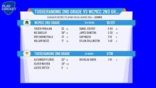 Tuggeranong 2nd Grade v WCMCC 2nd Grade [upl. by Cherry]