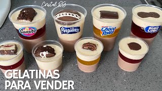 Gelatina para venderGelatina tres leches y chocolatePastres para vender [upl. by Awad]