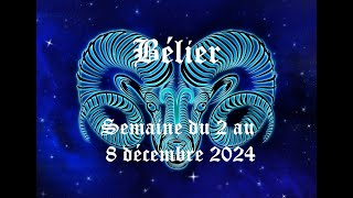 Bélier  Guidance du 2 au 8 décembre 2024  Introspection nécessaire pour dépasser vos souffrances [upl. by Toscano]