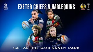 Exeter Chiefs Women Vs Harlequins Women  PWR [upl. by Cirdes48]