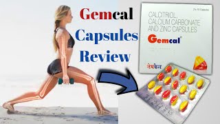 Gemcal Capsules Uses  Calcitriol Calcium Carbonate Zinc Softgel For Strong Bones In Hindi [upl. by Arada]