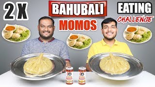 BAHUBALI MOMOS EATING CHALLENGE  Momos Challenge  Momos Eating Competition  Food Challenge [upl. by Leryt]