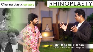 Rhinoplasty  Dr Karthik Ram  Chennai Plastic Surgery [upl. by Nywrad]