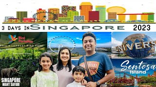 Singapore tour 2024 in Hindi Sentosa island universal studio night Safari garden by the bay Marina [upl. by Elaina]