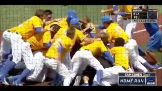 UC Santa Barbara WalkOff Grand Slam vs Louisville to reach the College World Series [upl. by Shaikh716]