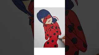 REVERSE Coloring Miraculous Ladybug Marinette reverse coloring miraculous coloringtime markers [upl. by Photima439]