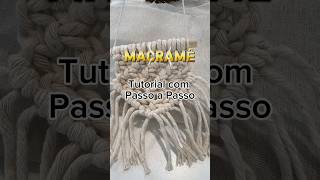 DIY Bandeira de Macramê macrame [upl. by Ramburt]