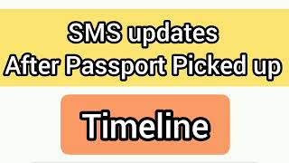 🇨🇦SMS updates after Passport Picked up for stamping  My Timeline [upl. by Ryon]