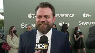 Severance Finale Red Carpet Interview Dan Erickson [upl. by Kared]