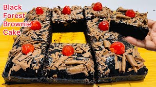 Black Forest Brownie cake Recipe by Juicy Tomato [upl. by Artenak]