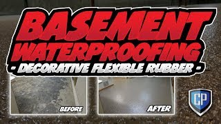 Basement Waterproofing  Decorative Flexible Rubber [upl. by Assirak246]