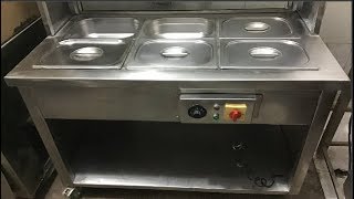 Bain Marie Counter amp Hot Bain Marie Manufacturer in Delhi  India [upl. by Adnalu]