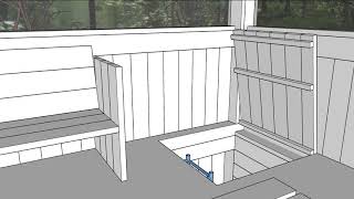 A Simple 3D Sketchup Design for a Cabin in the woods [upl. by Galer636]