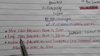 Absorption in small intestine with Mnemonic [upl. by Eltrym]