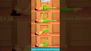 Belly fat exercise at home Slim waist workout for women shorts [upl. by Ynnelg]