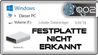 Festplatte wird nicht erkannt o angezeigt  SSD amp HDD  Windows 10 [upl. by Chitkara61]