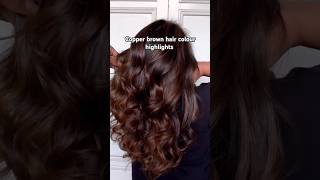 Copper brown hair colour highlights  hair colour shorts [upl. by Nanreh]