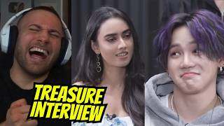 BEST INTERVIEW KPop TREASURE ft Sakshma Srivastav  Indian Interview  REACTION [upl. by Inod]