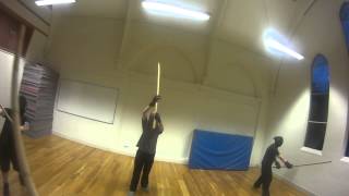 Quarterstaff Technique Training First Person 1080p [upl. by Milstone]